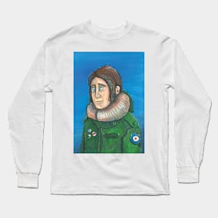 Retro Scooter, Classic Scooter, Scooterist, Scootering, Scooter Rider, Mod Art Long Sleeve T-Shirt